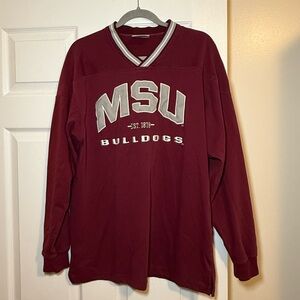 Lee Sport MSU (Mississippi State University) Long Sleeve Pullover- Size Large